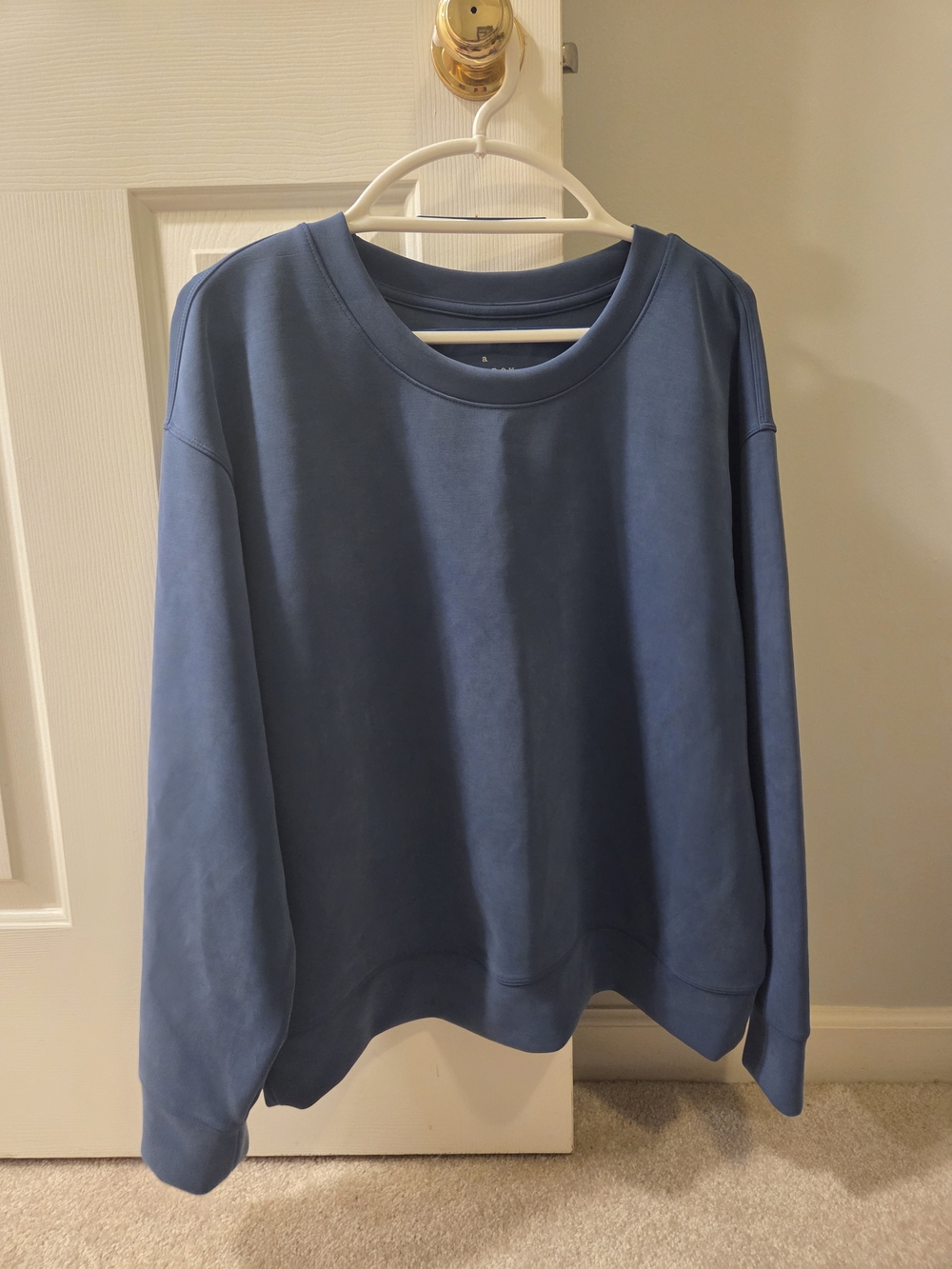 Women's Crewneck Soft Pullover - Blue